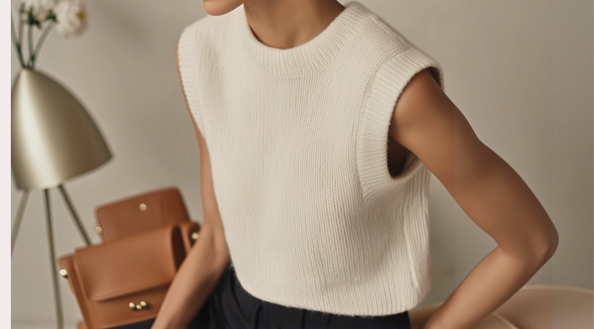 Minimal Sleeveless Knitwear for Everyday Soft Styling