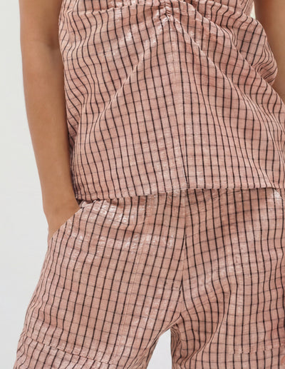 Check Halter Top
