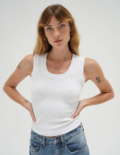 Scoop Ribbed Tank1