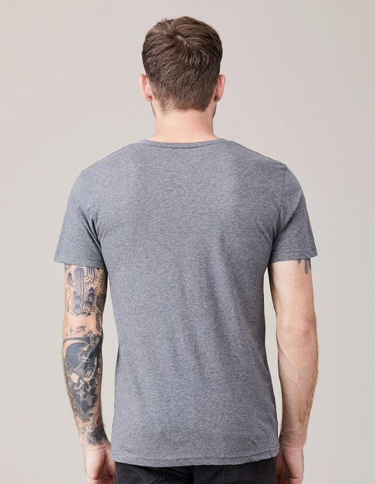 Short Sleeve V Neck White